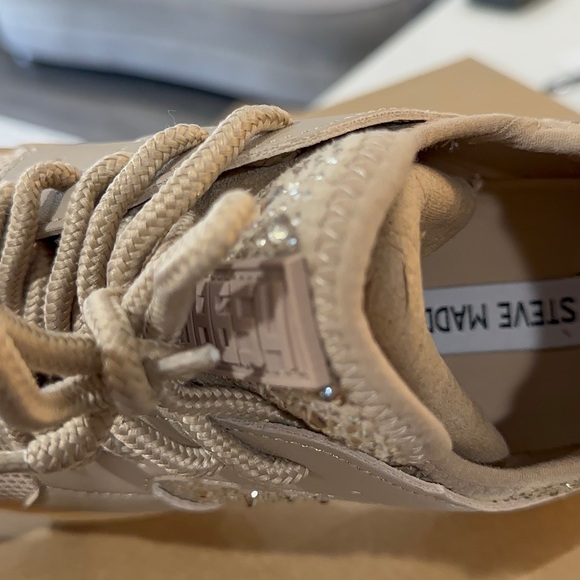 Steve Madden Women's Maxima Rhinestone Trainer Sneakers Blush Multi Size 8 - Picture 7 of 11